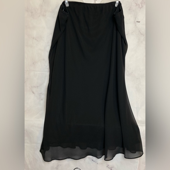 NWT Maggie Barnes High Rise Chiffon Midi Skirt - Picture 1 of 6